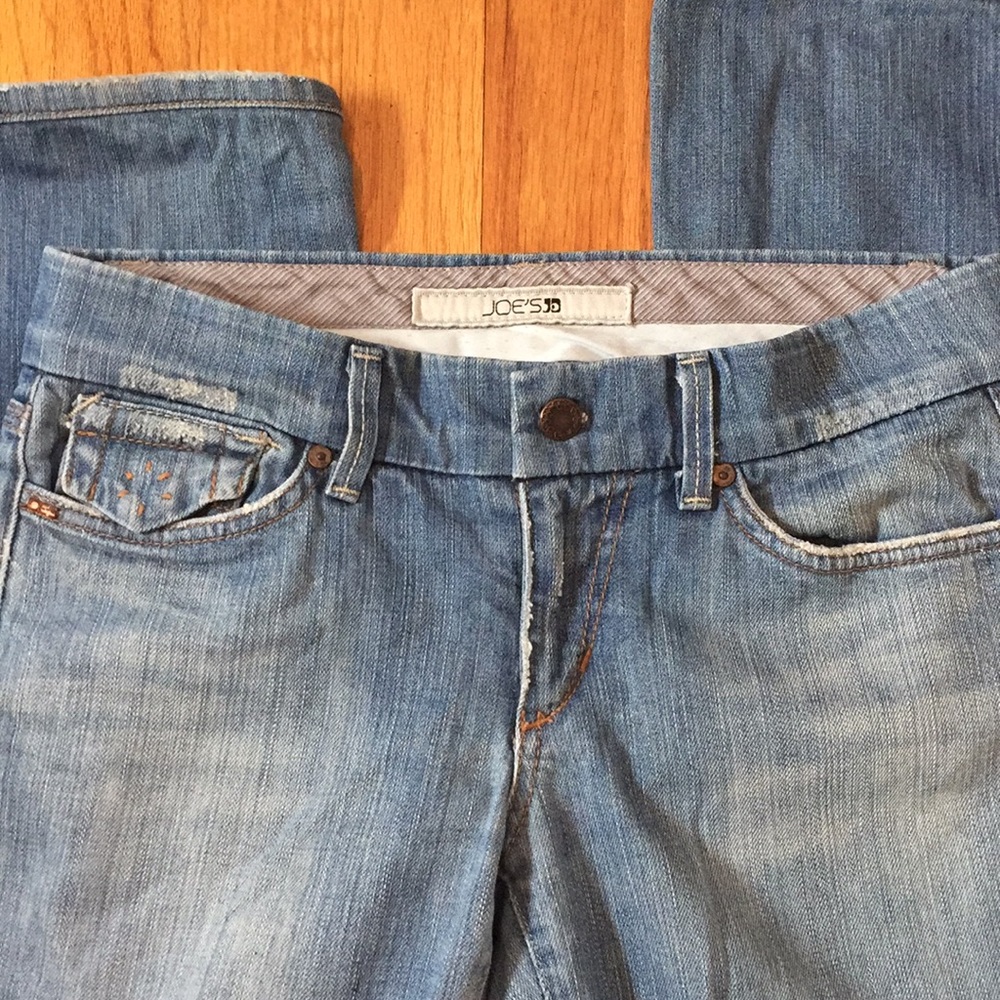Joe’s Jeans Flap pocket boot cut jeans.